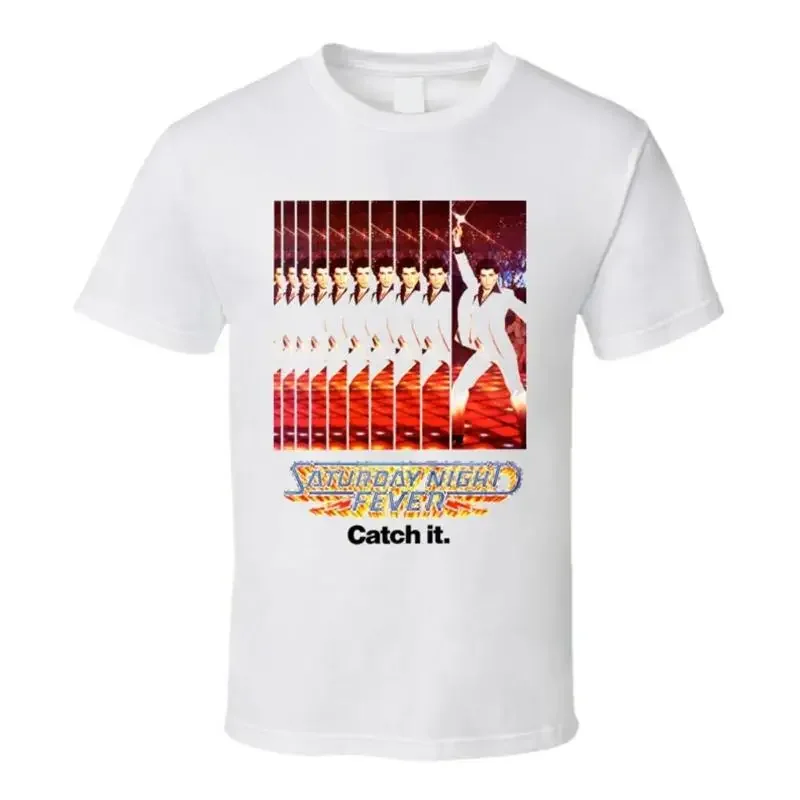 Camiseta de baile estilo disco de los años 70 de Saturday Night Fever John Travolta
