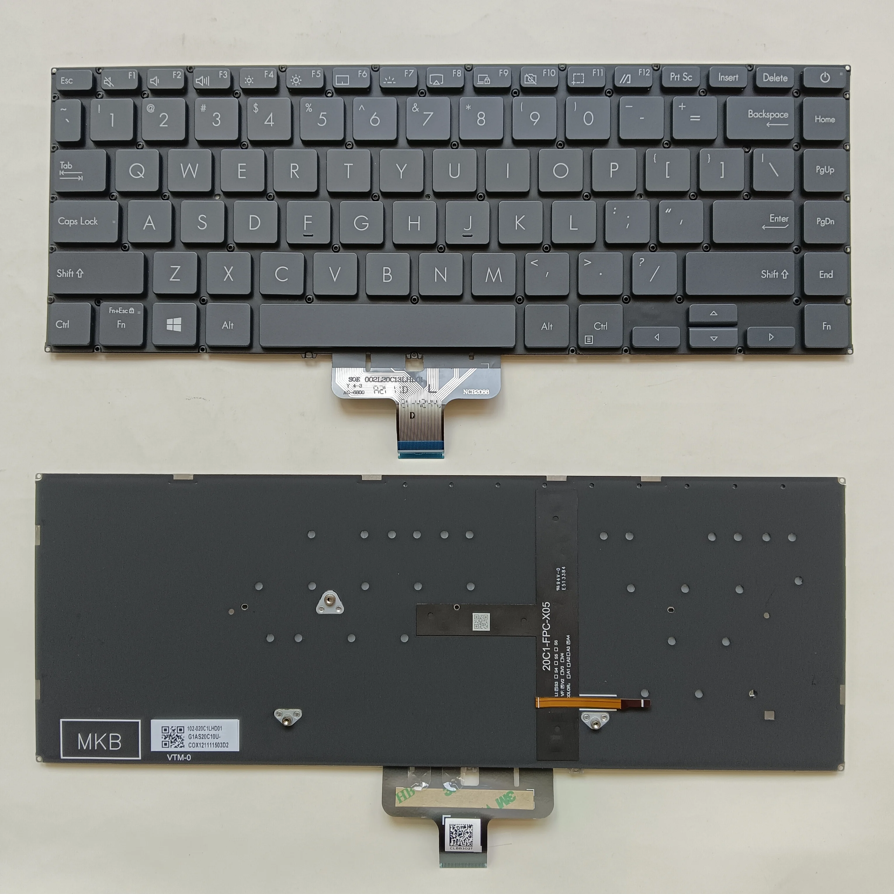 For ASUS Zenboo UX435EAL UX435EGUS UX435EA UX435EGL UX435 UX435E UX435EG US English RU Russian backlit black keyboard