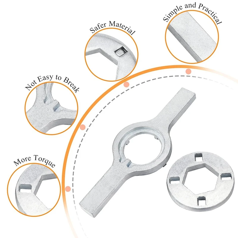 Chiave per rondella TB123A-sostituzione per lavatrice GE Whirlpool-chiave per dado vasca-sostituisce TB123B AP6832671