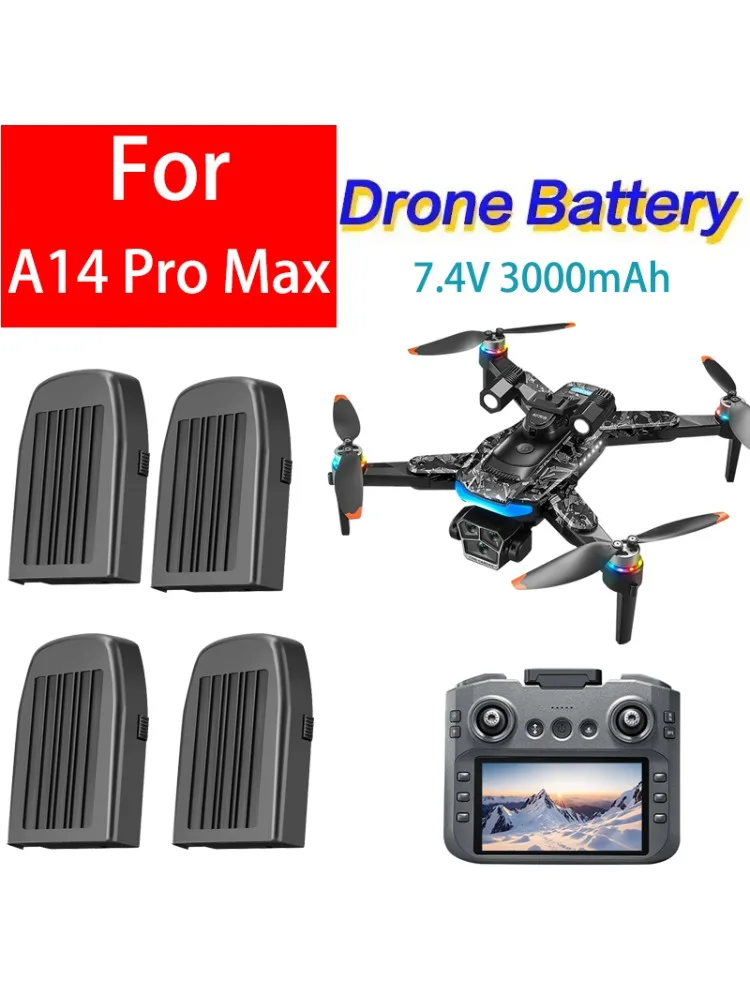 Akumulator do A14Pro Max GPS Bezszczotkowy 8K 7.4V 3000 mAh Bateria do 20-minutowego lotu Części zamienne do akumulatora A14Pro Max — 2