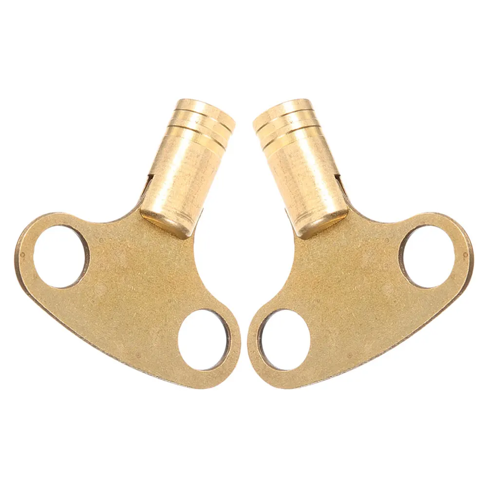 

2 Pcs Radiator Exhaust Valves Key Keys Air Plumbing Tool Bleeding Bleeder Golden Work