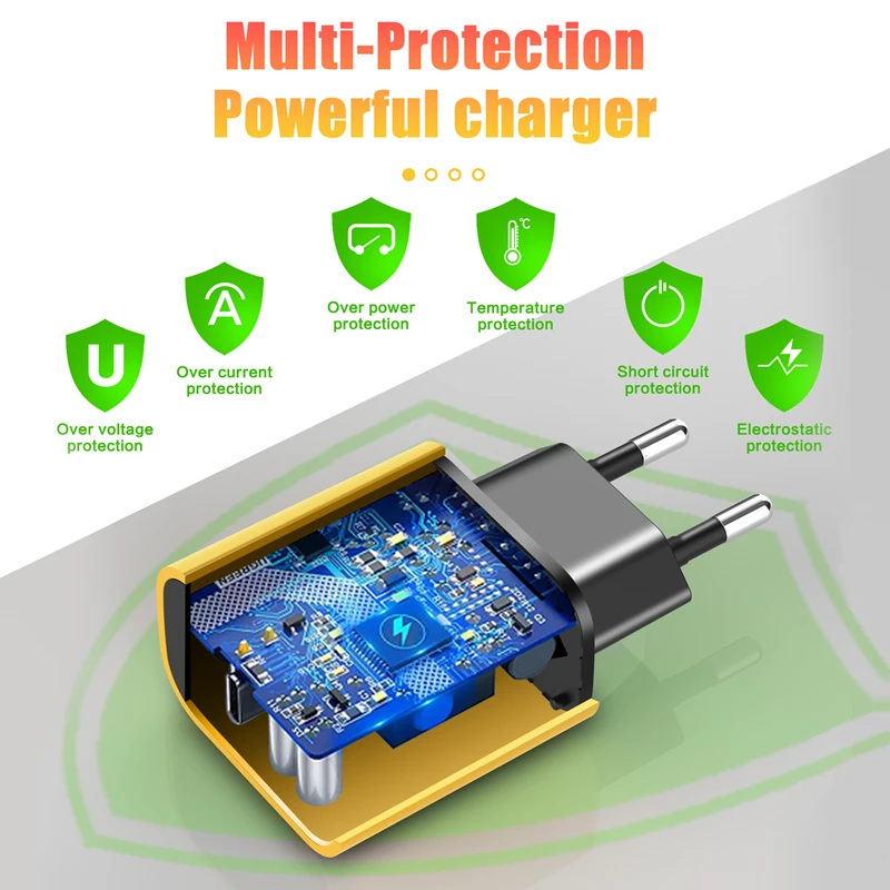 Lenovo New Mobile Phone Yellow Charger Fast Charging PD Standard 20W EU Charging Head For Apple