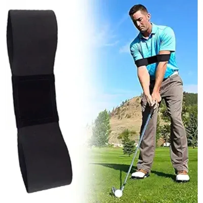 Golf Swing Training Arm Band, Elastic Nylon Golf Swing Trainer Aid for Golf Practice
