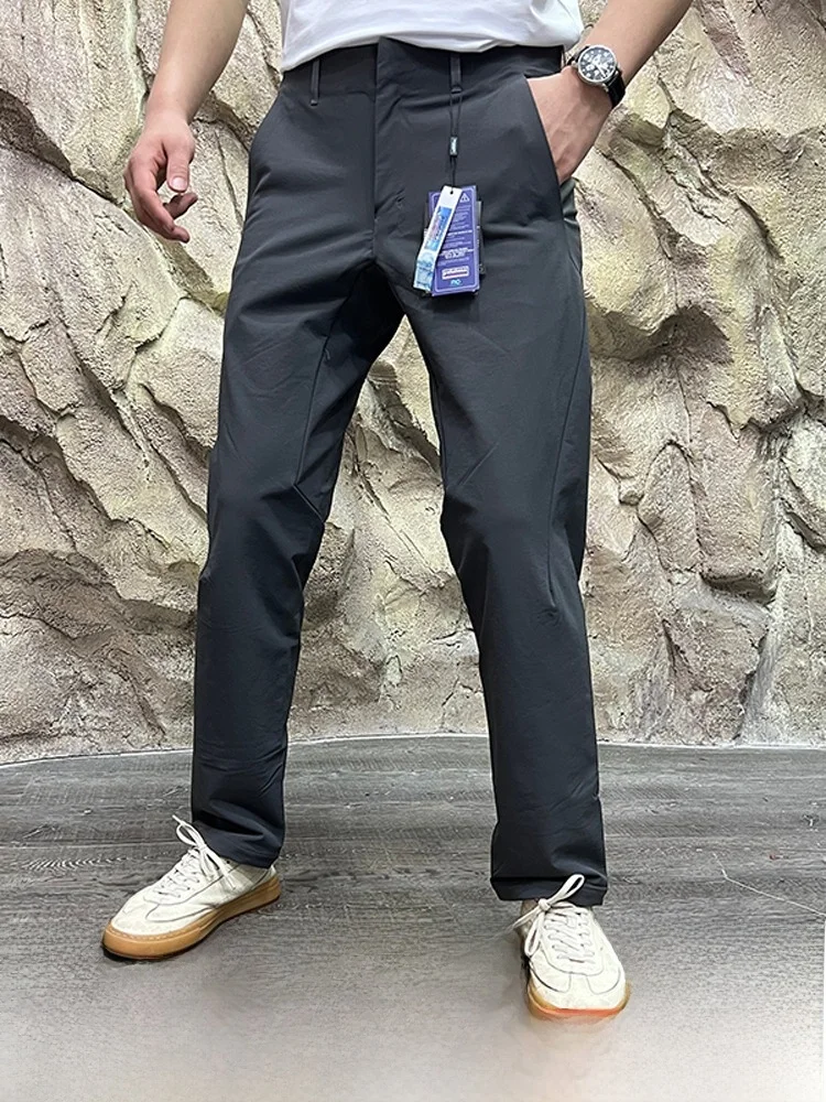 

Busin Casual Pants Full Body 4D Tailoring Lightweight Qui Dry Breathable Function Youth Spring Autumn Straight Leg Pants