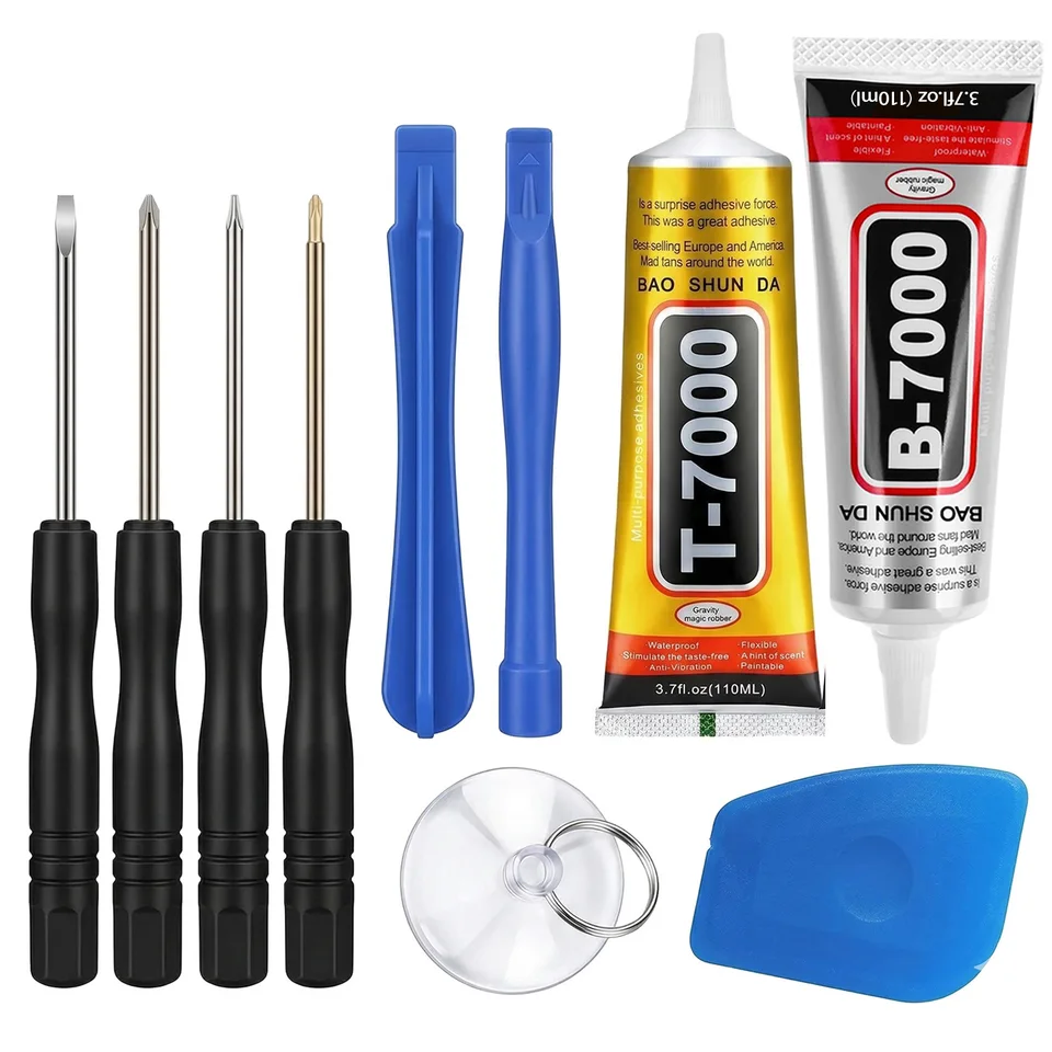 Pegamento B7000/T7000 para Pantallas de Celulares, Adhesivo Impermeable de Alta Resistencia, Kit Universal de Reparación