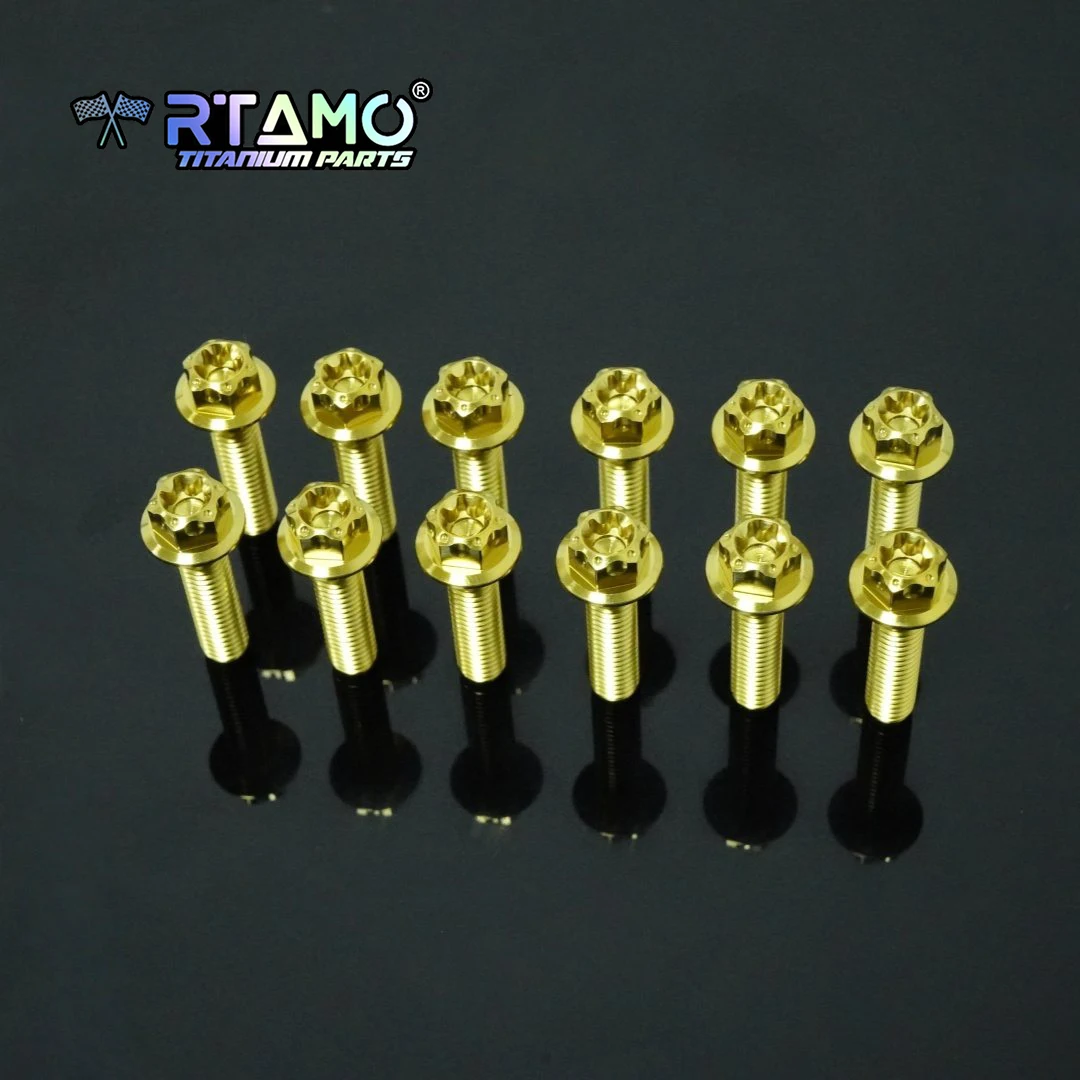 RTAMO TC4 Titanschraubensatz passend für Yamaha Xmax 300 Riemenscheibenabdeckung Motorrad modifiziert