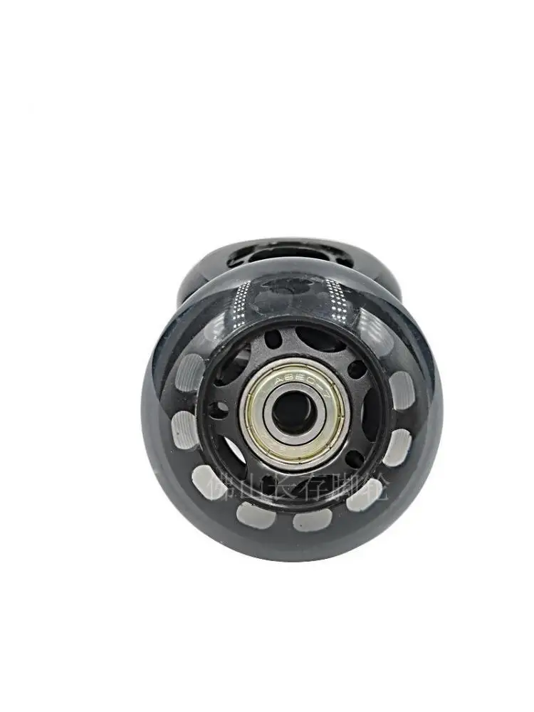 5 Pcs/Lot 2.5Inch/3 Inch 65mm/75mm Transparent Wheel Single Silent Pulley Wear Resistant Strong Load Bearing Double