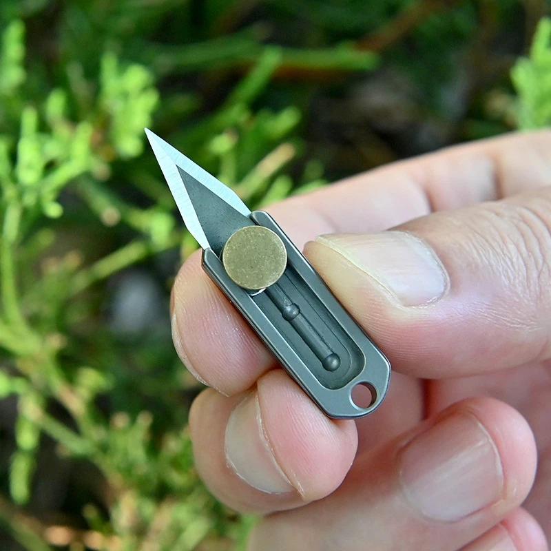 2022 Easy Carry Mini Pure Titanium Express Knives Keychain EDC Tool