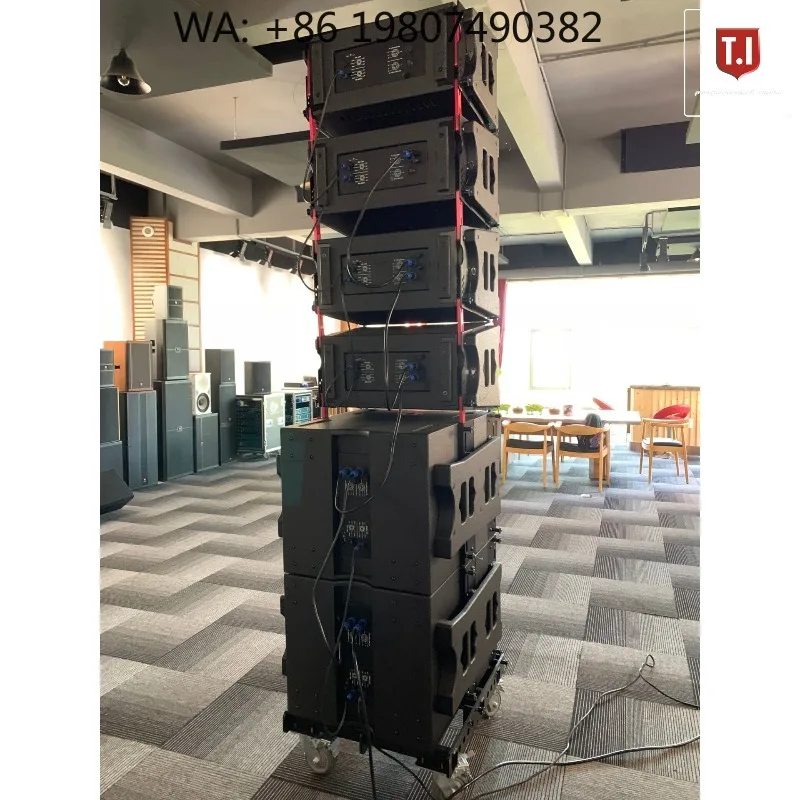 

800W Dual 15-inch Full-Range Passive Speaker, Pro Stage Audio System for Church Indoor Live Sound Performances