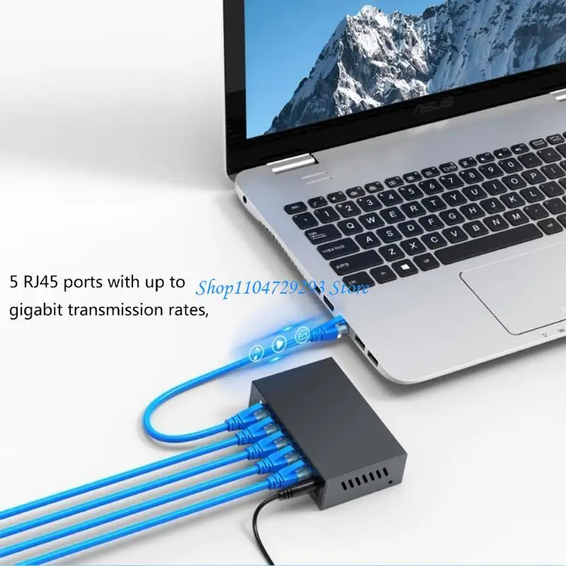 Os interruptores redes Gigabit Ethernet do Y2GD 5 não gerenciam divisores Ethernet