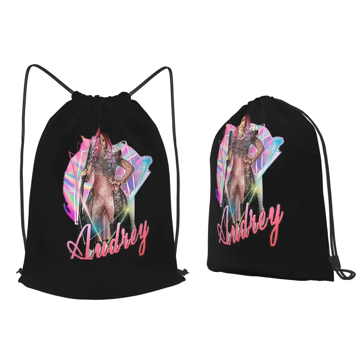 Audrey The Queen Of Mean - Descendants  Backpacks Multi-function Drawstring Bundle  Book Bags for Man Woman School