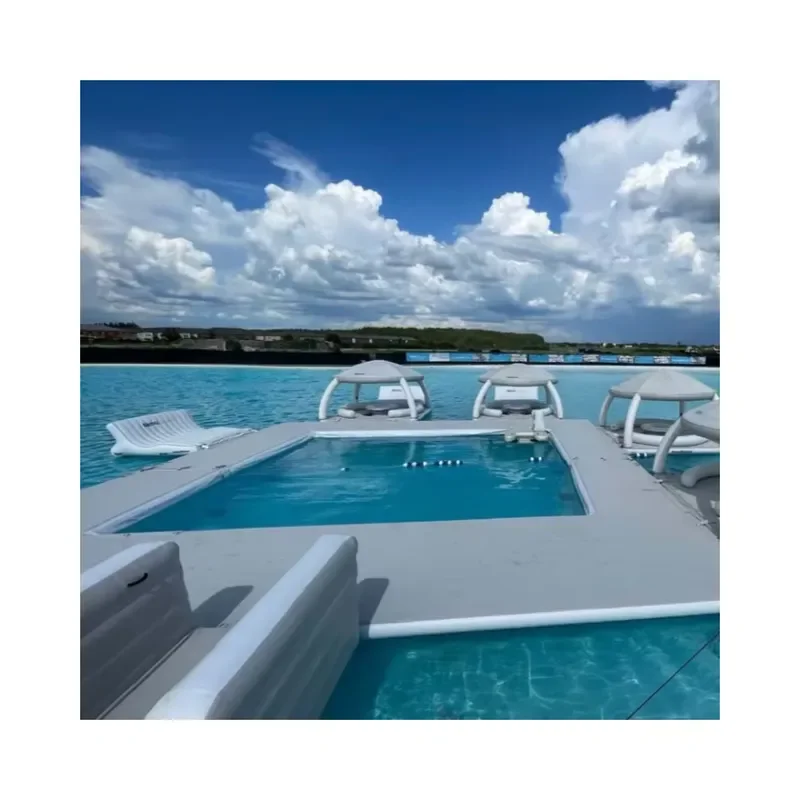 Summer Leisure Ocean Sea Float Inflatable Yacht Swim Pool Floating Jellyfish Swimming Pool With Net
