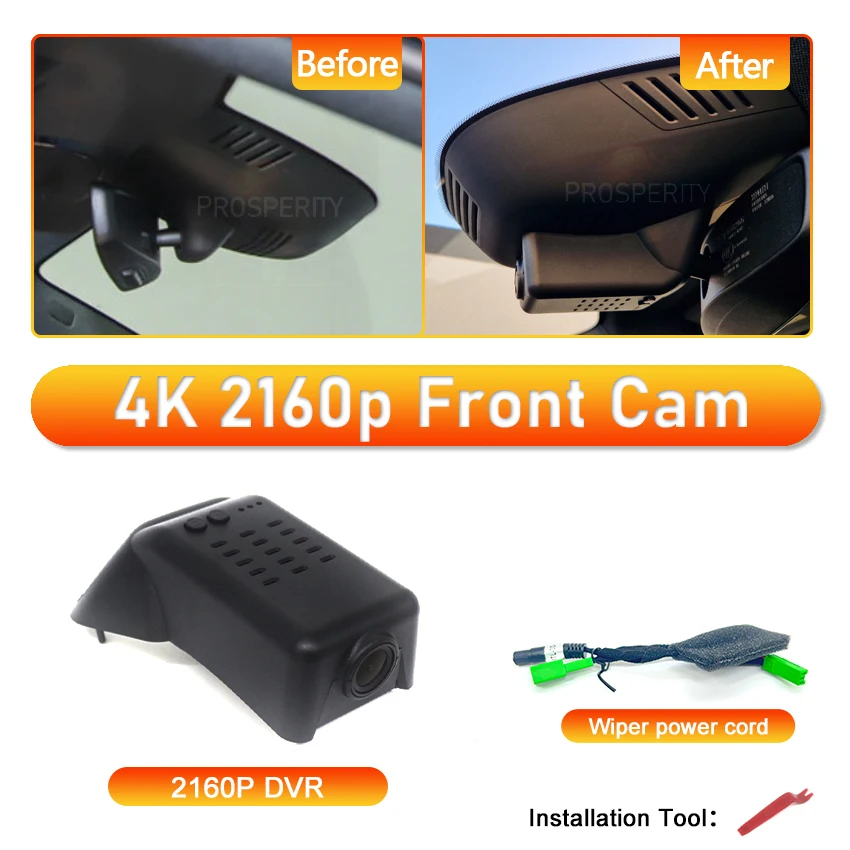 Dash Cam 4K voor Polestar 2 Polestar2 2025 2024 2023 2022 2021, auto DVR Dashcam Camera Video Recorder voor Volvo Polestar 2