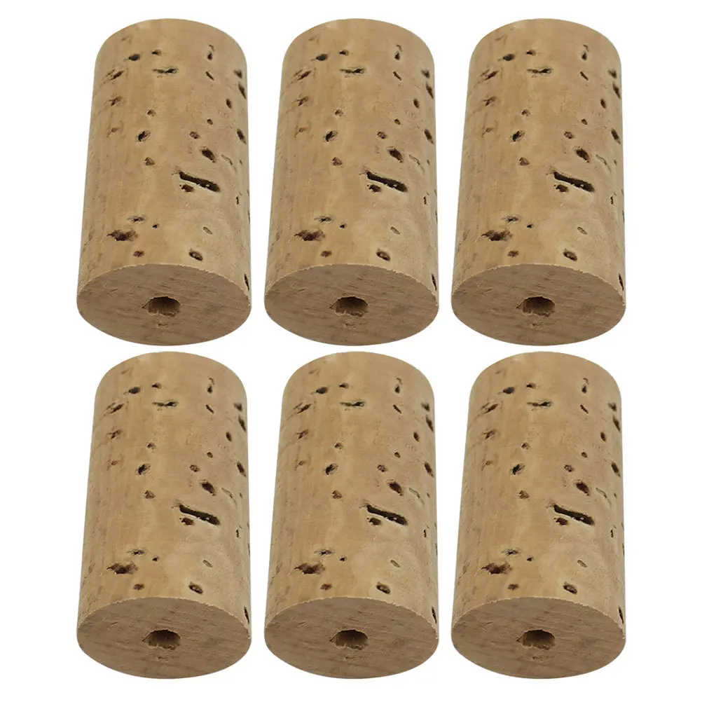 

6Pcs Flute Headjoint Cork Plugs Natural Material Seal Enhance Performance Musician Essential Flute Supplies Cork Plug