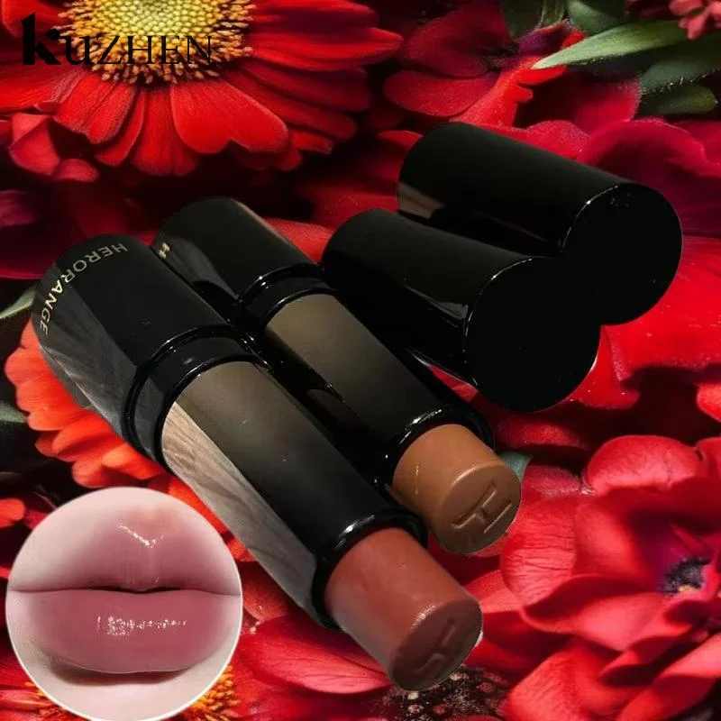 【HERORANGE】3.5g 低彩度ライトリップスティック 多機能スティック 保湿 ホワイト ナチュラル ホールドミラー付きリップスティック