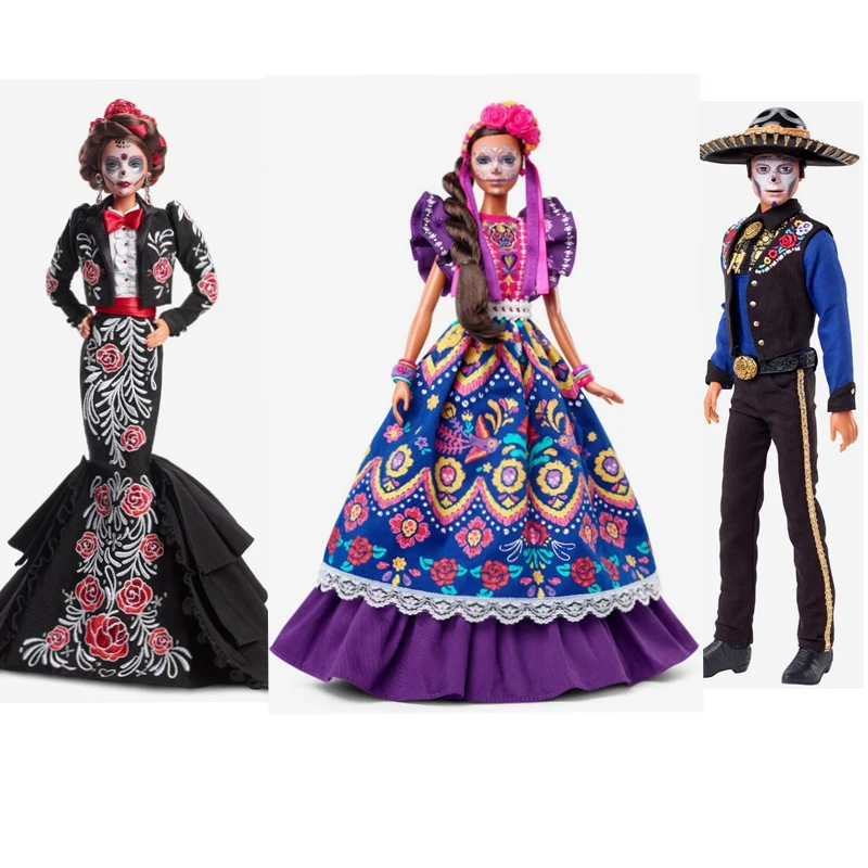 In Stock New 100% Original Mattel Barbie 2022 Día De Muertos Ken  Doll Christmas Gift for Collectors In Box