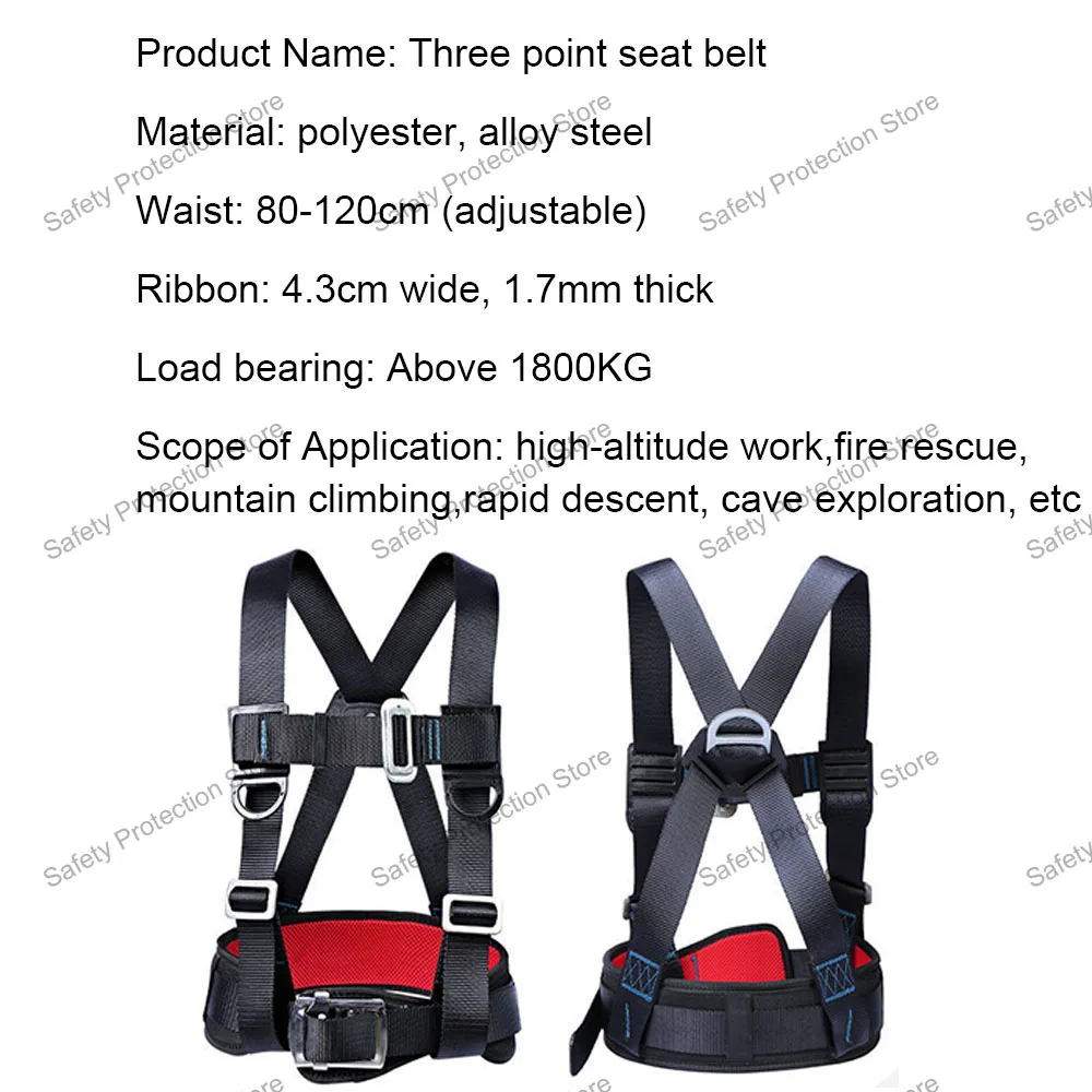 High-altitude Work Safety Belt Half Body Safety Harness Outdoor  Climbing Training Harness Electrician Construction Equipment