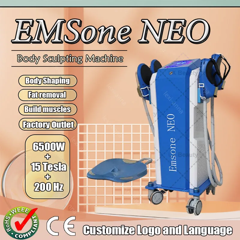 

2024 Professional Body Shaping Emsone EMS Neo 6500W RF Beauty and Health Slimming Weight lose Burns fat buttocks lifting Machine