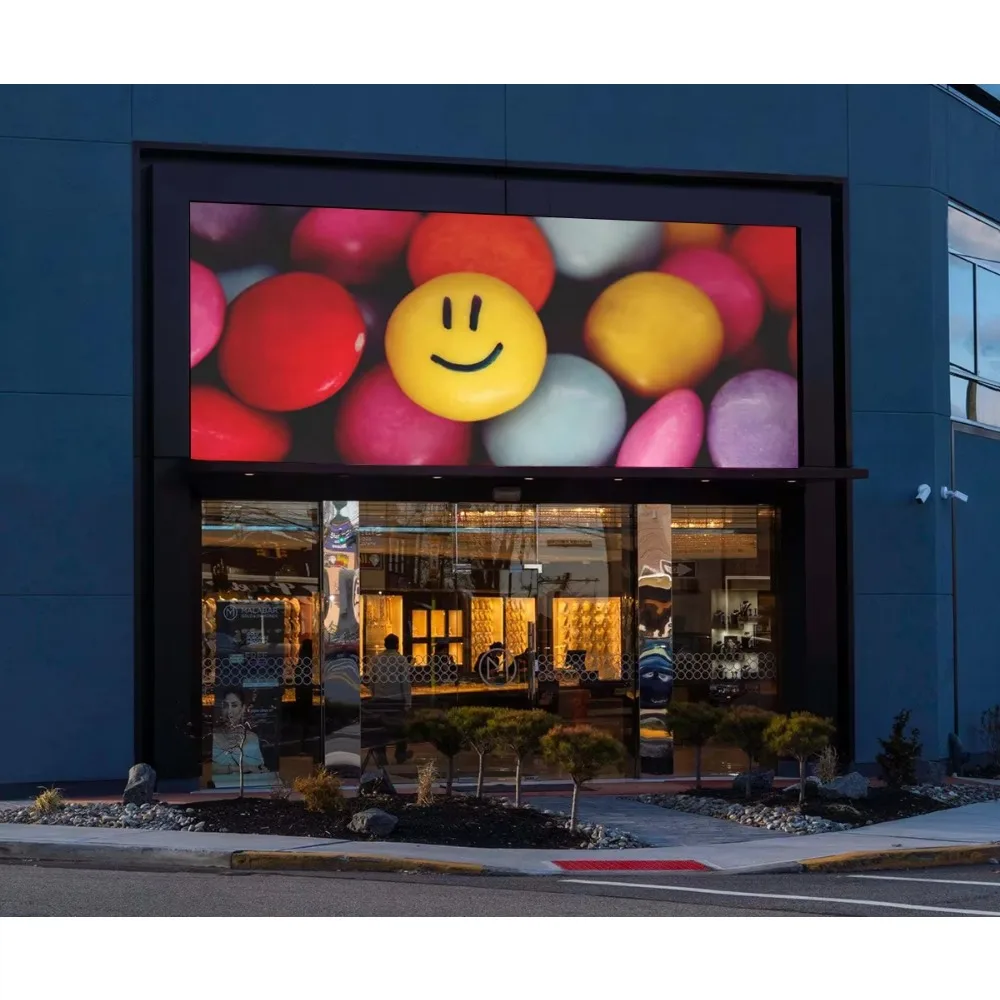 LED advertising screen IP65 protection grade P2.5 ultra high defini for outdoor use in shopping malls, support animation display