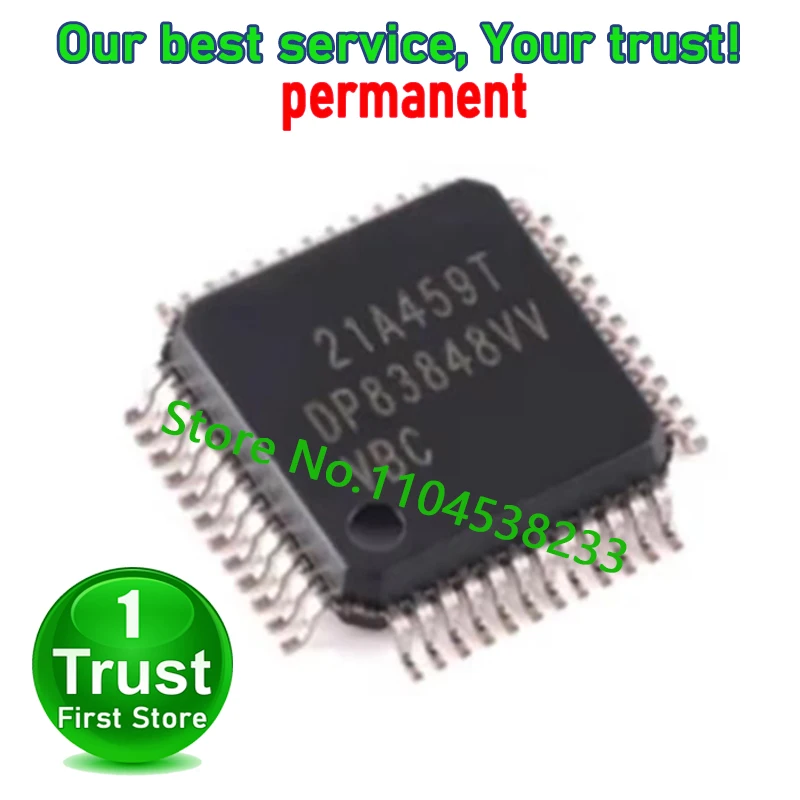 DP83848IVV DP83848CVV 10PCS/LOT  DP83848VV TQFP-48  Trust First   in stock