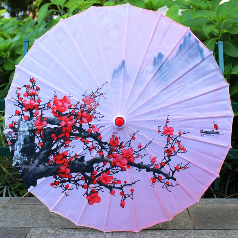 Chinese Antique Style Oiled Paper Umbrella 56cm 10 Colors Costumes Photography Umbrella Decorative Umbrella