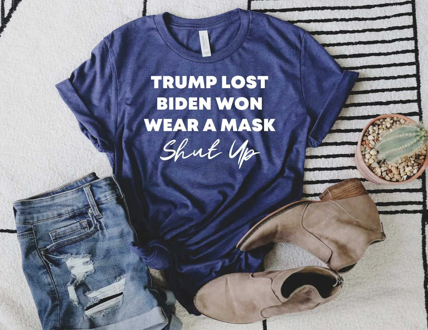 Biden Shirt, Trump Lost Biden Won Wear A Mask Shut Up, Biden Kamala Harris, 2020 Election Shirt, Anti Trump Shirt