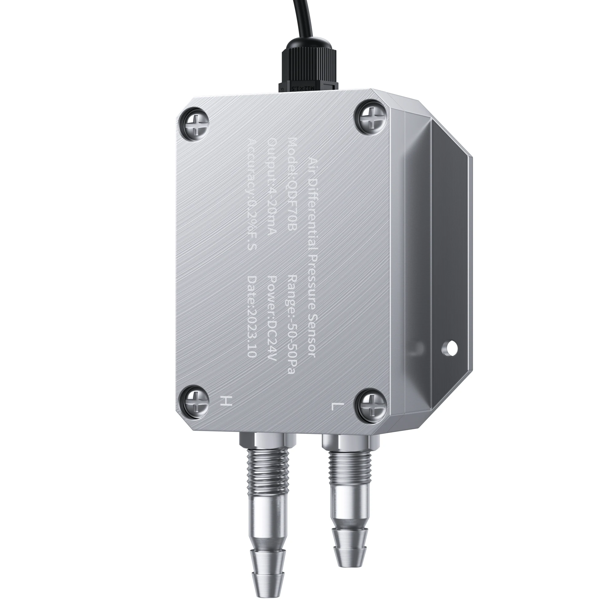 Transmissor de Pressão Diferencial Digital, Sensor de Pressão Diferença Micro, 0-10V, 4-20mA, RS485 Faixa de saída, 1kpa 10kpa 30kpa 50pa