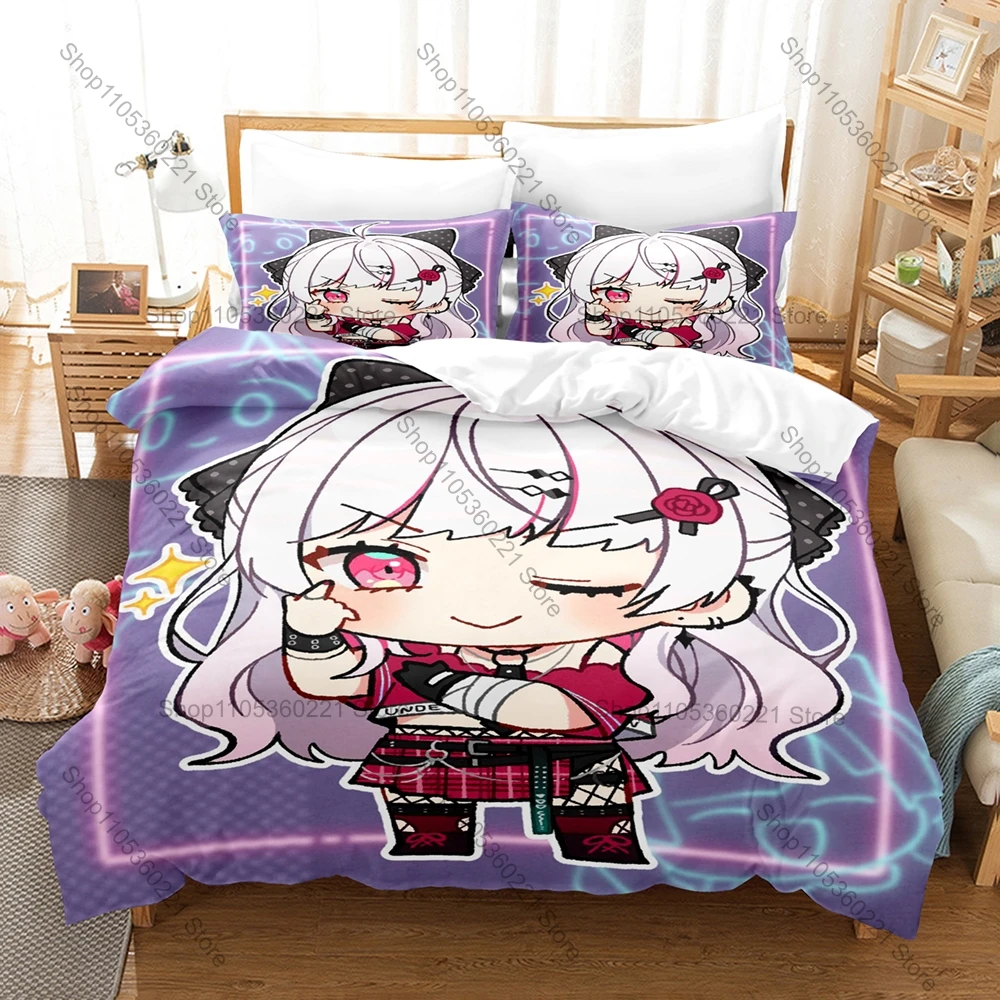 Cool Ishigami Nozomi Red Plaid Skirt Bandage Arm Devil Horn Dark Punk Cute Duvet Cover + 2 Pillowcases Underground Kawaii Bed Li