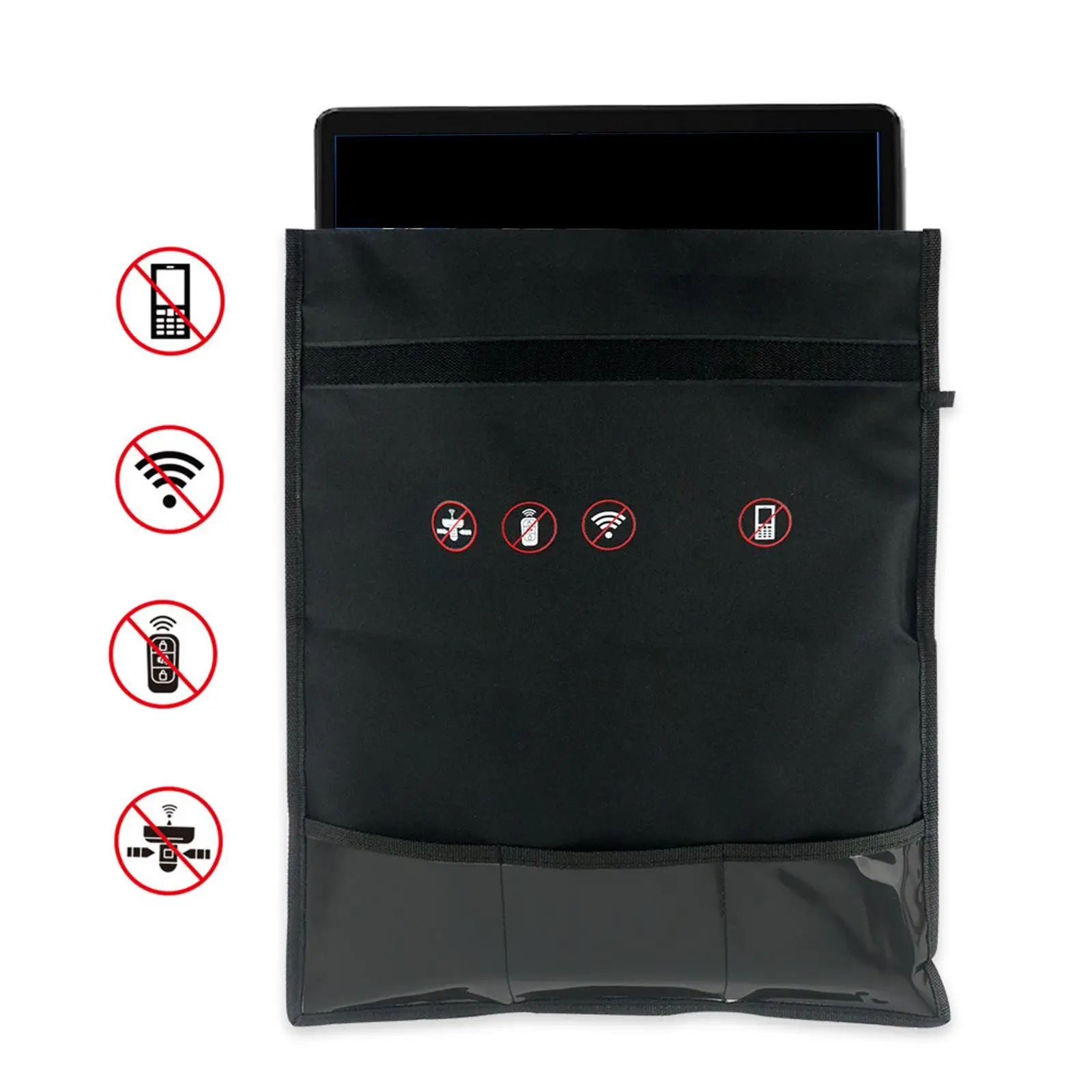Signal Blocking Faraday Bag,Anti-Radiation,Anti-Hacking,Tracking, Spying for Cell Phones,GPS, RFID,Car Key FOB,EMF case