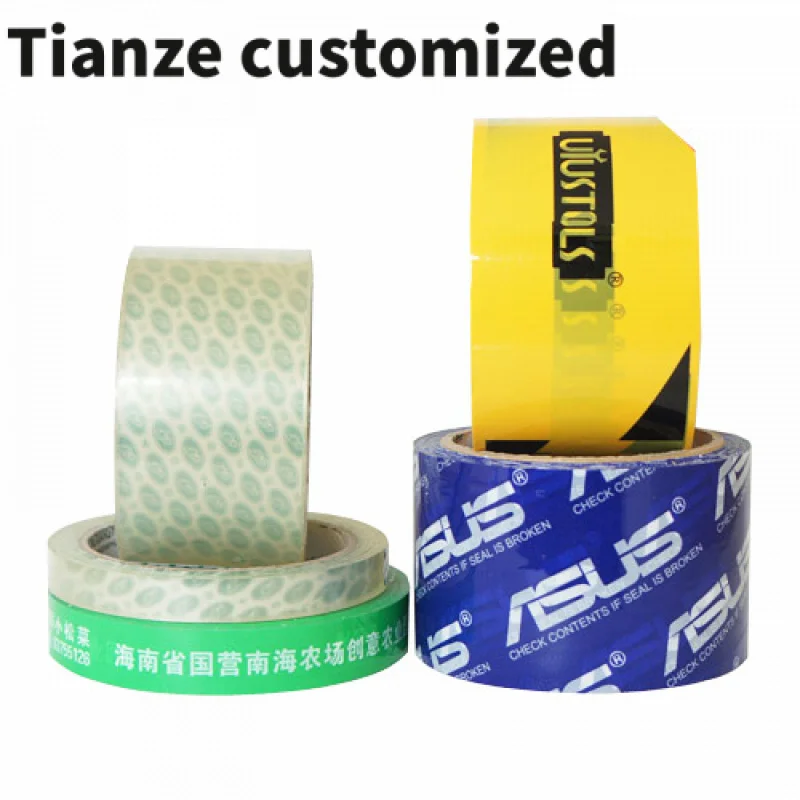 10 pieces（custom）Envelope Sealing Tape Colorful Non-Perishable Safety Pvc Printed Packaging Tape China With Company Logo 2 x100