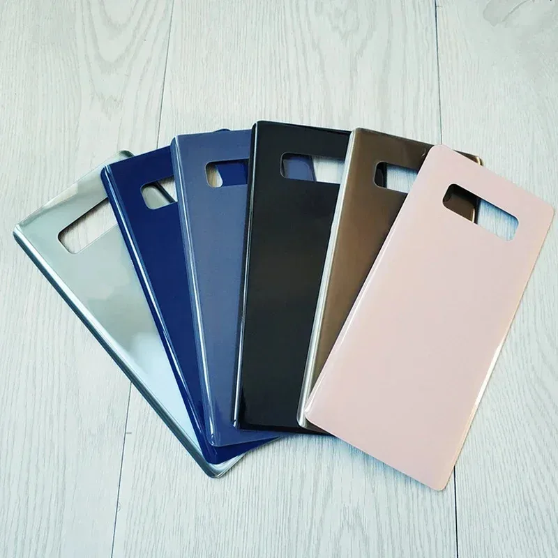 

Замена задней крышки для Samsung Galaxy Note8 N950 n950f N9500 SM-N950F, задняя крышка аккумулятора, чехол с наклейкой