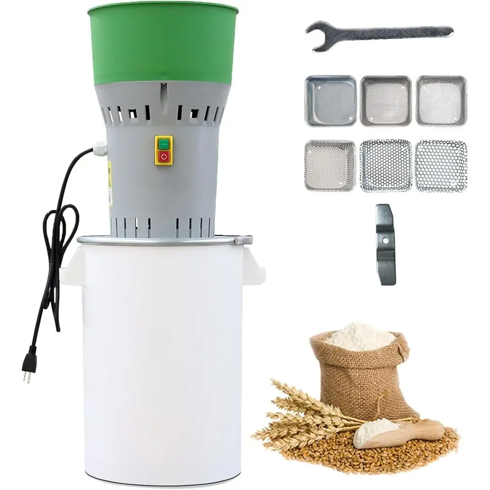 

Grain Mill Grinder Agricultural eed Grain Mill Grinder or Wheat Corn Soybean or Home arm 6 Sizes Sieves (50L)
