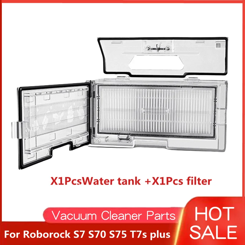 Dust bin for Roborock S7 S70 S75 T7s plus T7s Dust Box Hepa Filter Spare Parts Robot Vacuum Cleaner with Filter Accessory