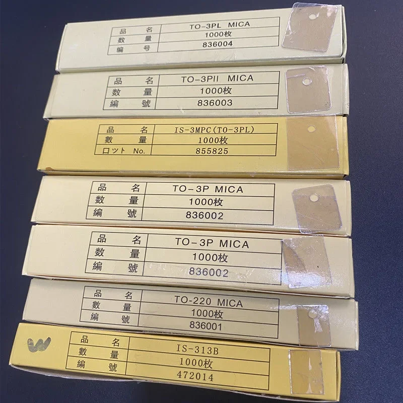 1000pcs of TO-220 TO-3P insulation high-temperature resistant mica sheet with no holes and transparent mica gaskets with holes