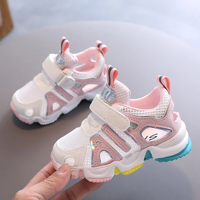 Summer Children's Sandals Boys Soft Sole Sneakers Girls Baby Sports Running Shoes Fashion Hollow Breathable Kids Sandals