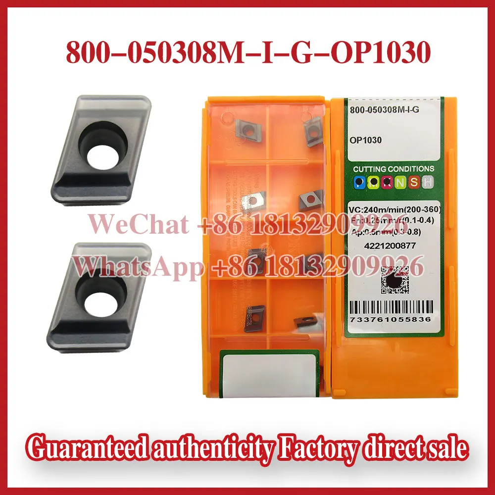 100% الأصلي 800-050308M-I-G 800-060308H-P-G 800-060308M-P-L 800-06T308M-C-G 800-06T308M-I-G OP1030 شفرة الحفر العميقة #1
