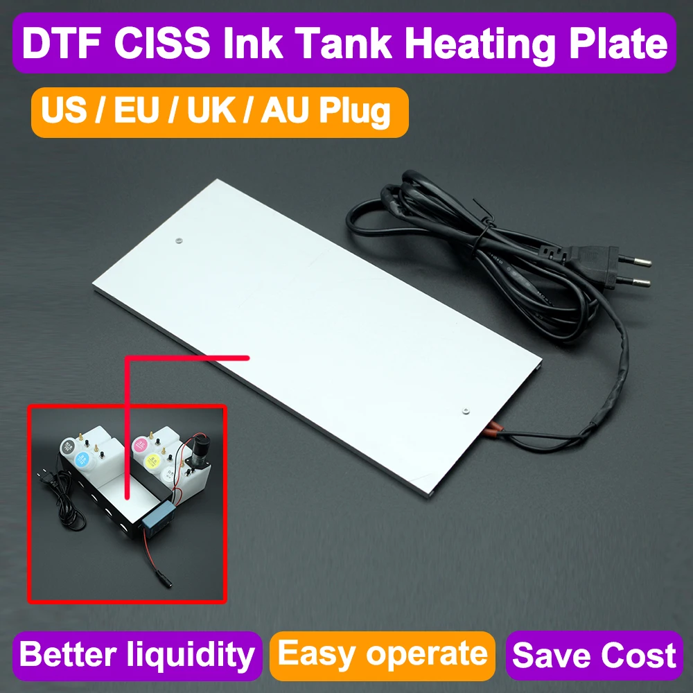 

250ML DTF CISS Ink System Ink Tank Heating Plate For Epson ET8550 XP 15000L 1800 L805 DIY ink System Heater Better liquidity