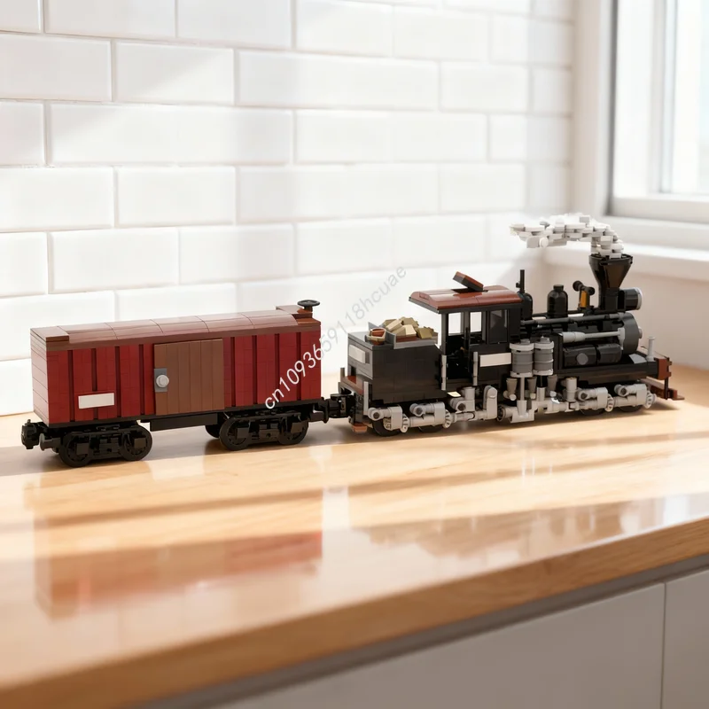 

950pcs MOC Train Sandy River Rangley Lakes Shay Model Building Blocks Construction Christmas Gift Education Creative Toy Brick