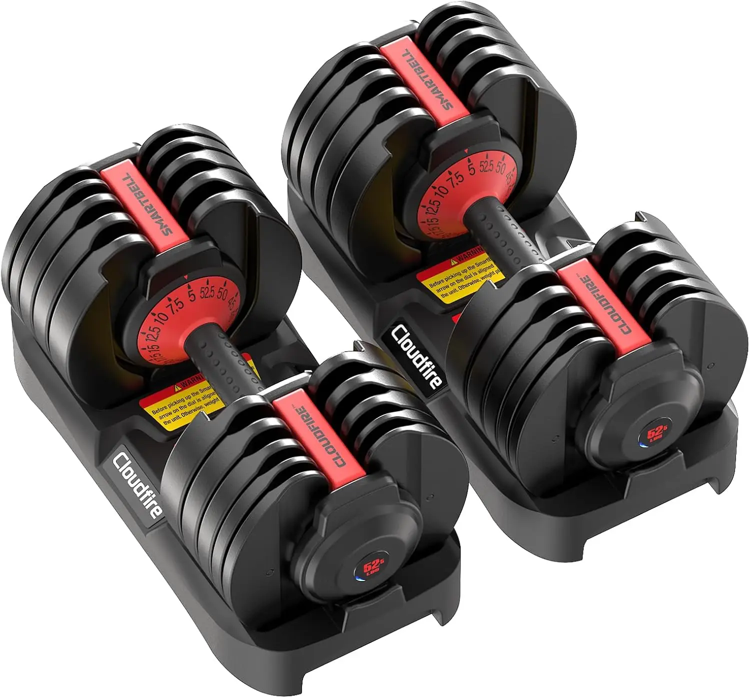 Home Workout, Metal Upgraded Adjustable Dumbbells in Black, Quick Adjustment, Safe and No Falling