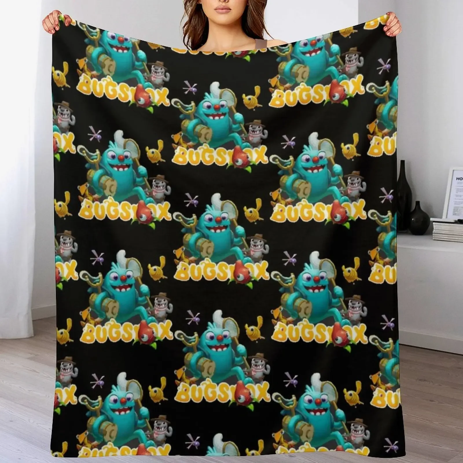 

Bugsnax Throw Blanket Hairy decorative Decorative Throw Baby Blankets