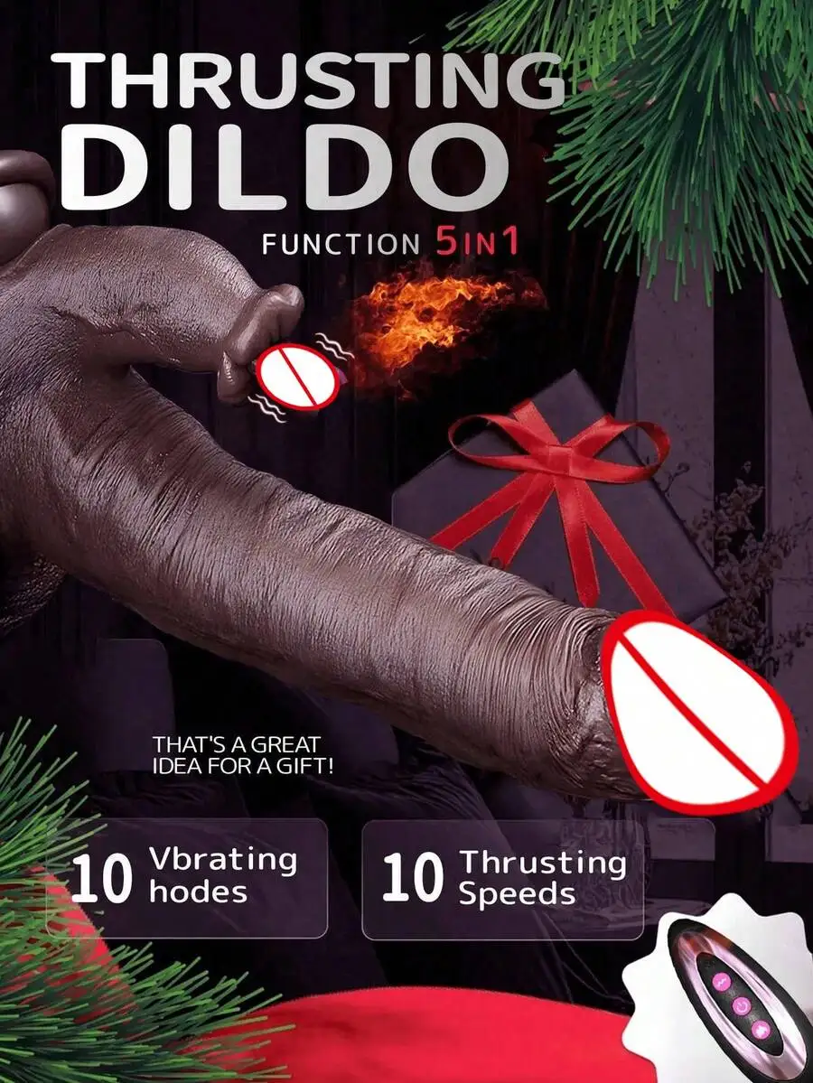 Sex toy vibrator -8.6-inch large and thick Dildo licking vibrator, with 9 push and 9 vibration and heating licking modes, suitable for realistic suction cup Dildo adult toys for women and couples, silicone Dildo, remote control adult toys for female coupl view 3