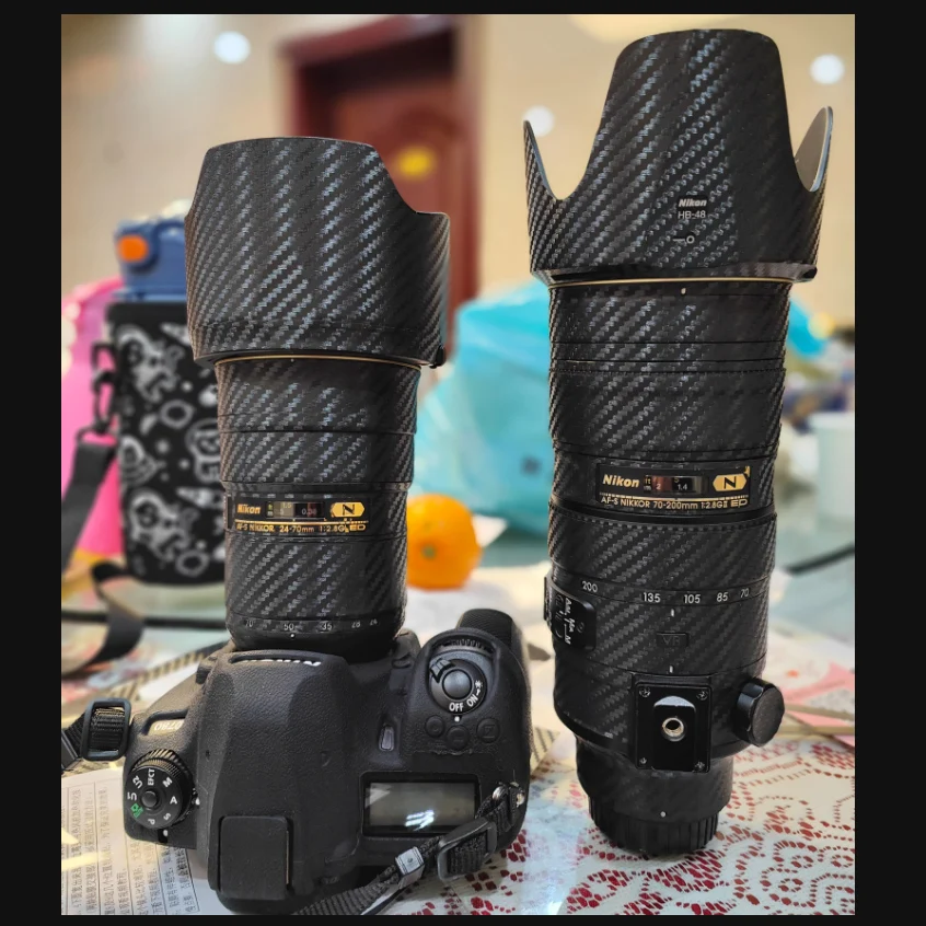 ニコン AF-S 70-200 F2.8G ED VR II用 カメラレンズステッカー コートラップフィルム ビニールデカールスキン AFS 70-200MM 2.8 GII