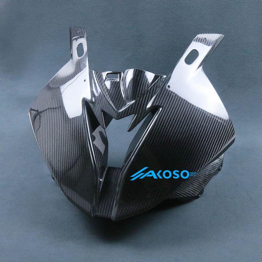 Für BMW S1000RR 2015 2016 2017 2018 Vollständige 3K Trockene Kohlefaser Motorradverkleidungen AKOSO 윙렛 Zubehör für Modifikation