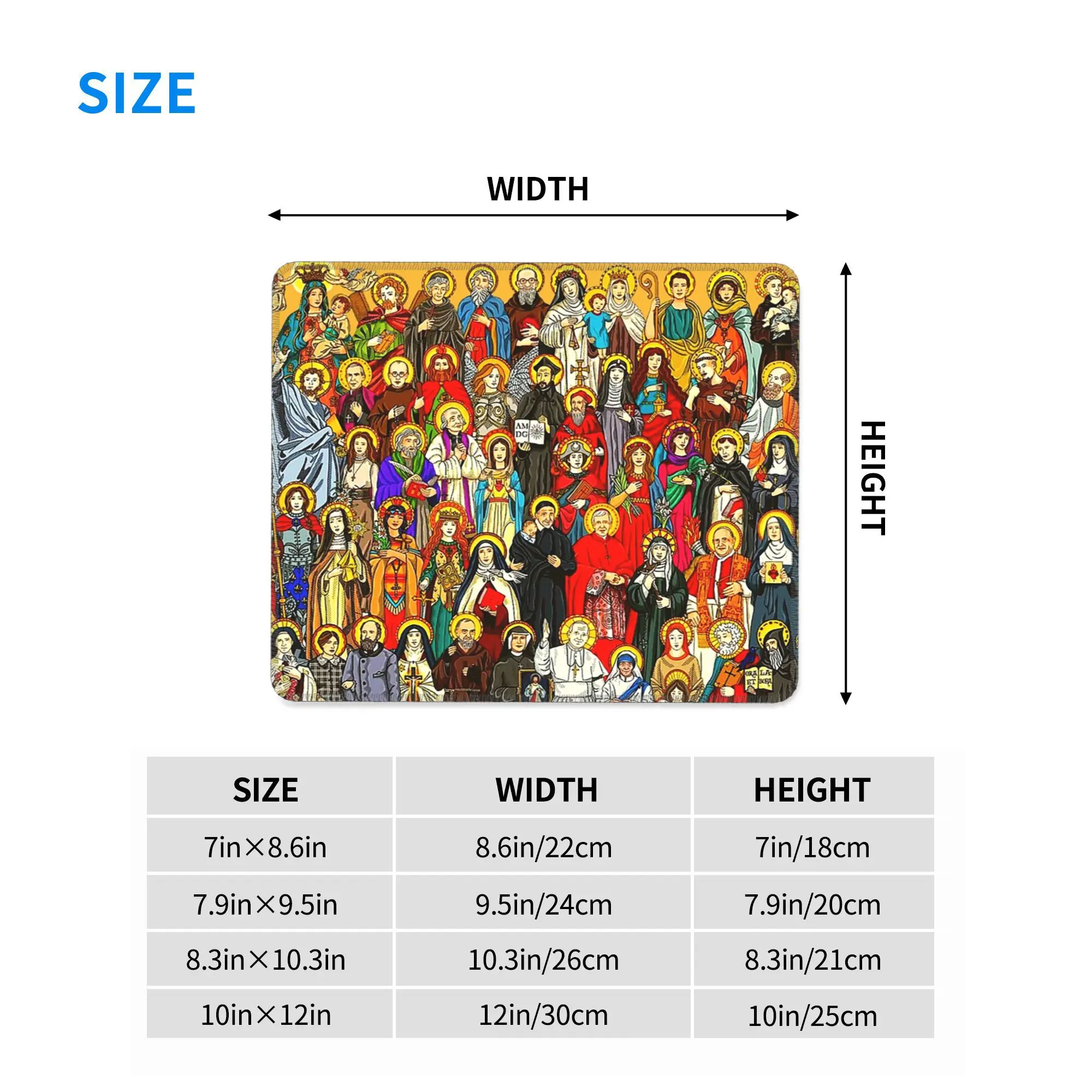 القديسين، جميع القديسين، الكاثوليكية القديسين ماوس الوسادة الكمبيوتر لوحة المفاتيح ماوس حصيرة ألعاب الكمبيوتر المحمول مكتب حصيرة مكتب الملحقات الجدول حصيرة