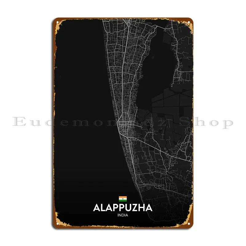 

Alappuzha IN Metal Sign Design Wall Mural Decoration Create Decoration Tin Sign Poster