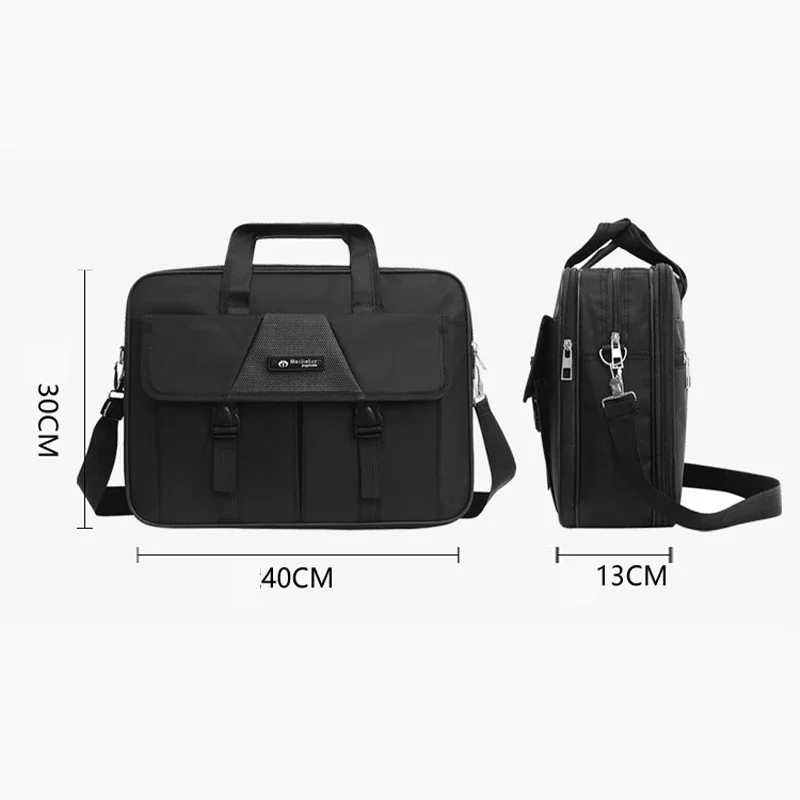 Sac à Main de Travail en Nylon Oxford pour Homme, Étui à Bombes de Grande Capacité, Style Business Décontracté, pour Ordinateur Portable, Livre de Fichiers A4