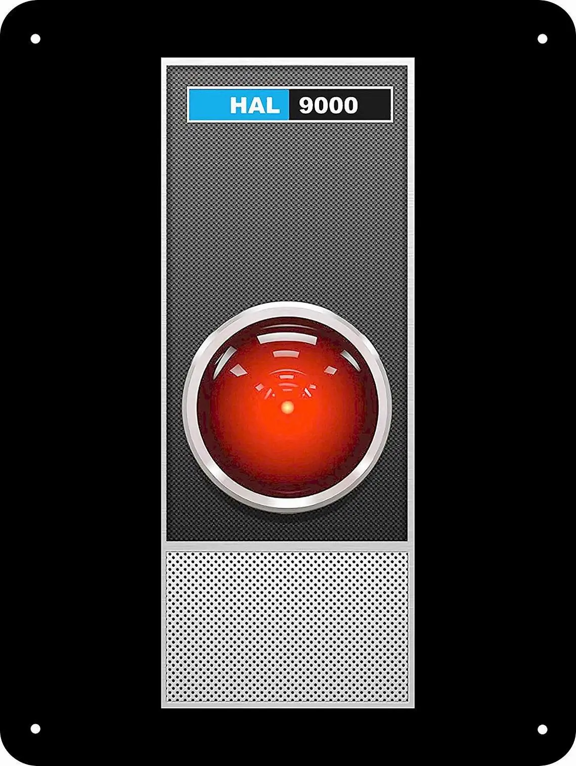 Metal Tin Sign For HAL 9000 of 2001 Space Odyssey Reproduction 8 x 12 Inches