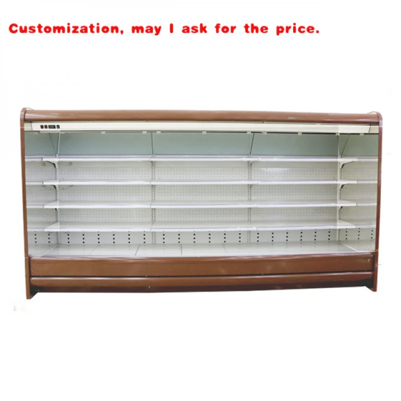 custom.Vertical Display Cabinet Multideck Vegetable Open Cooler Milk Refrigerators showcase Refrigeration Equipment