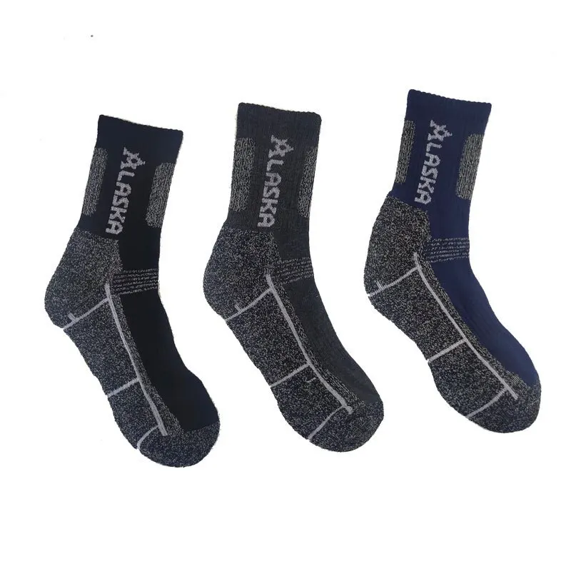 3 Pairs Set Winter Professional Men Sports Sock Outdoor Keep Warm Cycling Running Hiking Skiing Thermal Spring Men Crew Socks