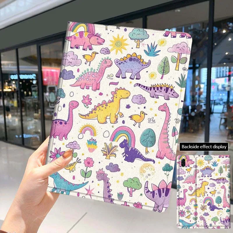 Colorful Cartoon Dinosaur For Huawei MatePad Air SE Pro M6 M5 M2 T10s T5 10 11 12.6 11.5 12 X 10.8 Inch 10.1 Tablet Case